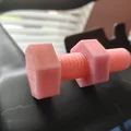 Bộ bulông và đai ốc 3/4-10 UN 2B thiết kế cho in 3D - Thumbnail 2