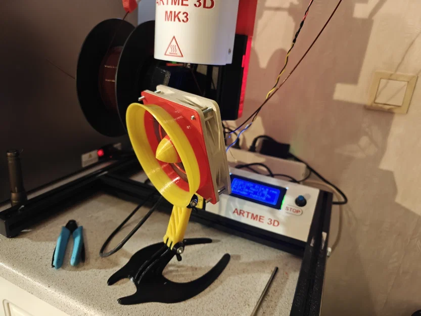 Tay đỡ cho quạt 120mm và phần arm mở rộng - Image 2