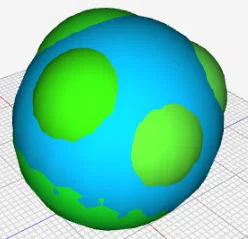 Mô hình Trái Đất (Earth) nghệ thuật dành cho in 3D - Image 1