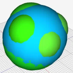 Mô hình Trái Đất (Earth) nghệ thuật dành cho in 3D