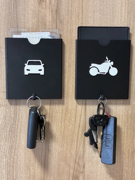 Kệ treo chìa khóa và giấy tờ xe – Gắn tường tiện lợi - Image 1