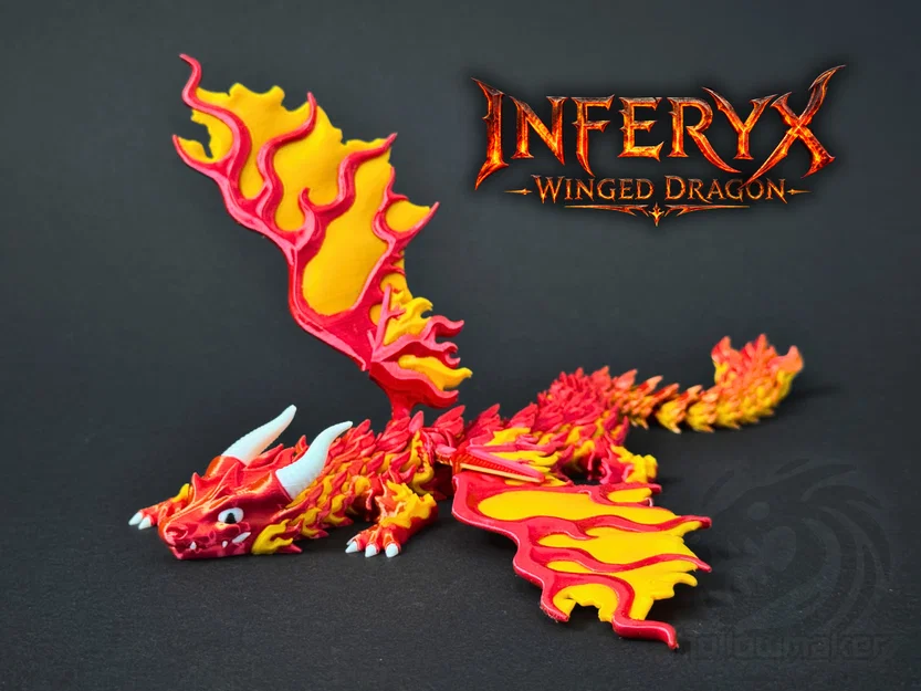 Inferyx - Rồng Lửa Có Cánh Khớp Nối Linh Hoạt - Image 1