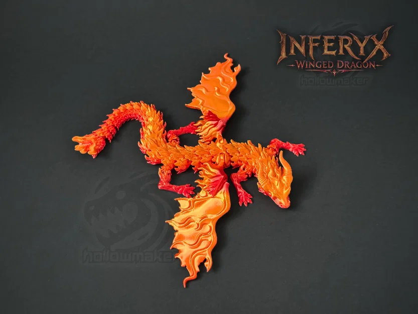 Inferyx - Rồng Lửa Có Cánh Khớp Nối Linh Hoạt - Image 3