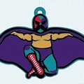 Mô hình mặt dây chuyền Luchadores Hill City Howlers độc đáo - Thumbnail 3