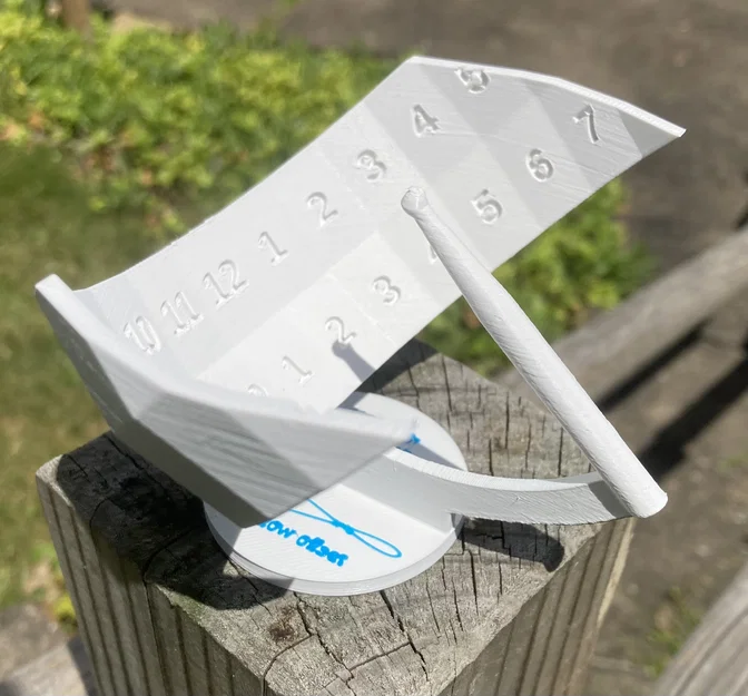 Đồng hồ mặt trời xích đạo tùy chỉnh (Custom equatorial sundial) - Image 1
