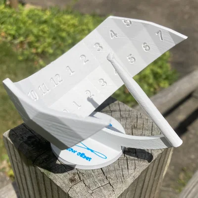 Đồng hồ mặt trời xích đạo tùy chỉnh (Custom equatorial sundial)