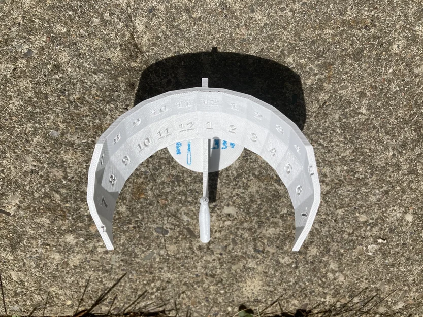 Đồng hồ mặt trời xích đạo tùy chỉnh (Custom equatorial sundial) - Image 2