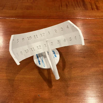 Đồng hồ mặt trời xích đạo tùy chỉnh (Custom equatorial sundial)