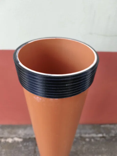 Đầu bịt ren KGEM 160mm - Phụ kiện in 3D cho ống thoát nước - Image 1