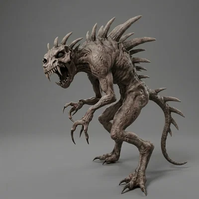 Mô hình 3D quái vật Chupacabra - Tượng trang trí huyền bí độc đáo