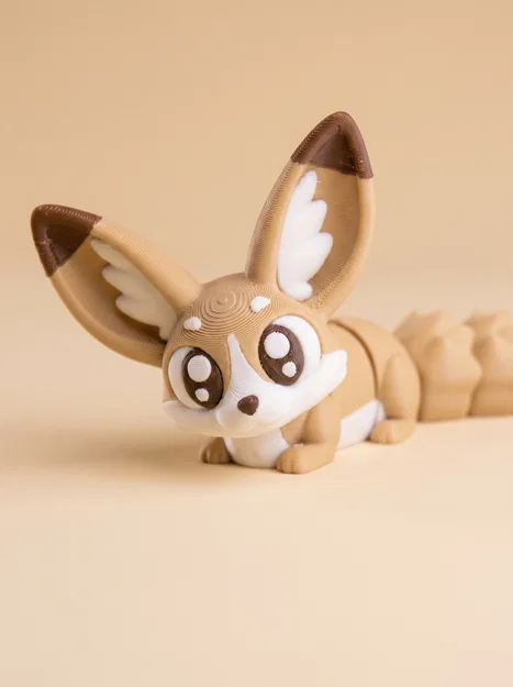 Cáo Fennec Khớp Nối (Flexi Fennec Fox) - Đồ chơi/Móc khóa - Image 1