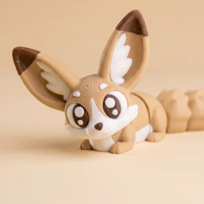 Cáo Fennec Khớp Nối (Flexi Fennec Fox) - Đồ chơi/Móc khóa