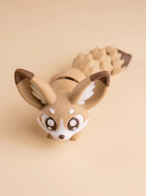 Cáo Fennec Khớp Nối (Flexi Fennec Fox) - Đồ chơi/Móc khóa - Image 5