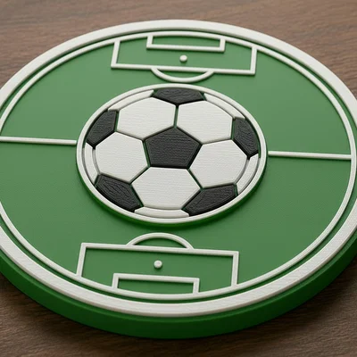 Đế lót ly sân bóng đá (Football Field Coaster)