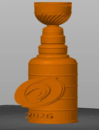 Mô hình Mini Stanley Cup Carolina Hurricanes 2026 kèm Logo - Image 1