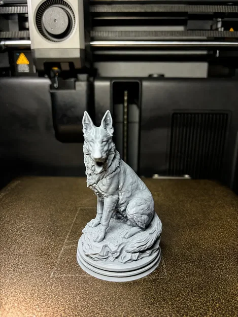 Tượng Chó Berger (German Shepherd) – Mô hình điêu khắc chân thực - Image 2