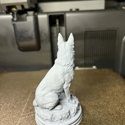 Tượng Chó Berger (German Shepherd) – Mô hình điêu khắc chân thực