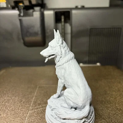 Tượng Chó Berger (German Shepherd) – Mô hình điêu khắc chân thực