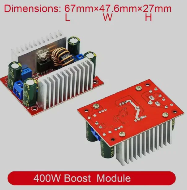 Mô hình thiết kế vỏ hộp cho mạch tăng áp Step up Buck converter 400W - Image 1