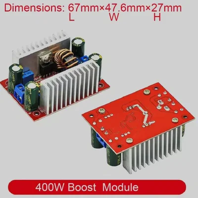 Mô hình thiết kế vỏ hộp cho mạch tăng áp Step up Buck converter 400W