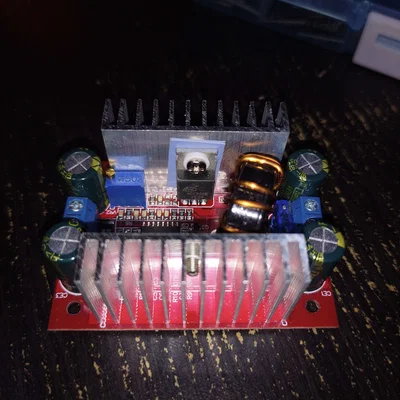 Mô hình thiết kế vỏ hộp cho mạch tăng áp Step up Buck converter 400W