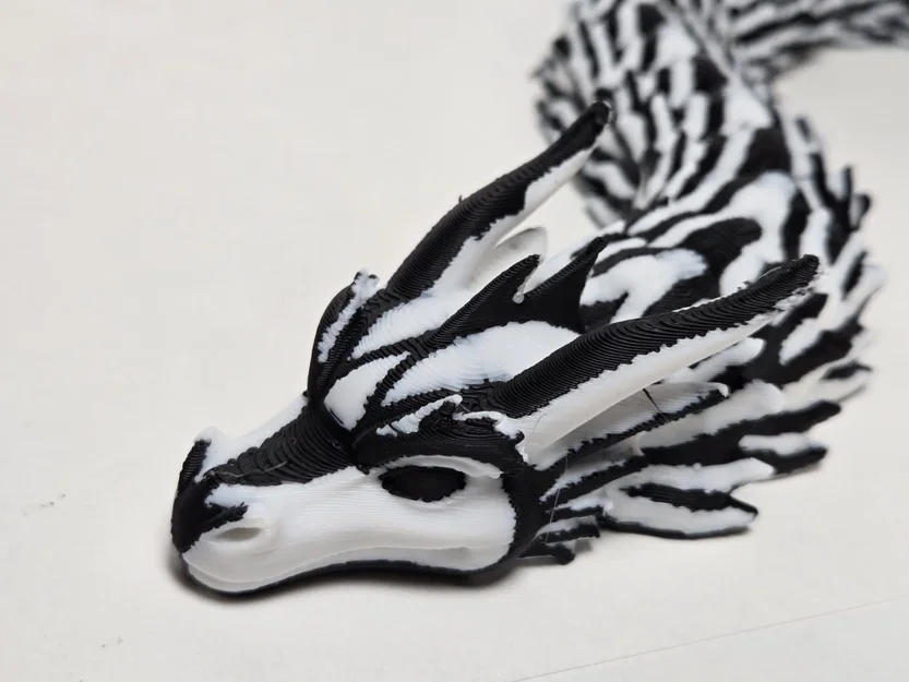 Mô hình rồng khớp nối Articulated Dragon - Carbon Crust in 3D - Image 1