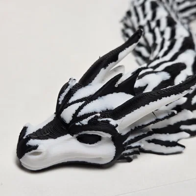 Mô hình rồng khớp nối Articulated Dragon - Carbon Crust in 3D