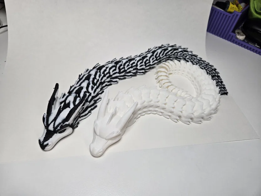 Mô hình rồng khớp nối Articulated Dragon - Carbon Crust in 3D - Image 2