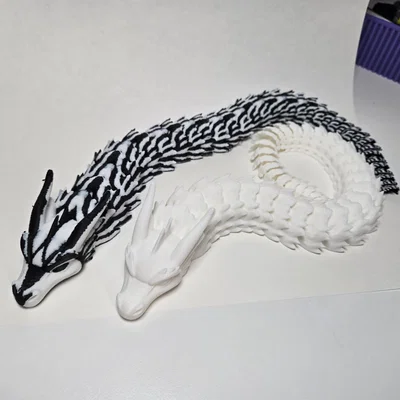 Mô hình rồng khớp nối Articulated Dragon - Carbon Crust in 3D