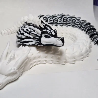 Mô hình rồng khớp nối Articulated Dragon - Carbon Crust in 3D