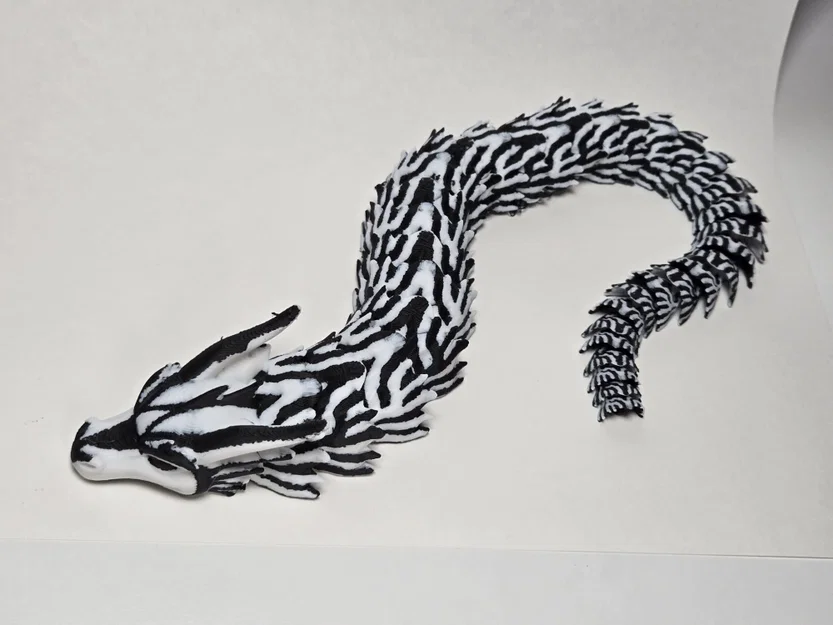 Mô hình rồng khớp nối Articulated Dragon - Carbon Crust in 3D - Image 7