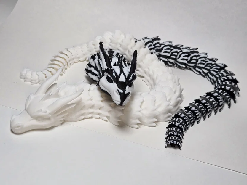 Mô hình rồng khớp nối Articulated Dragon - Carbon Crust in 3D - Image 8