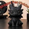 Ống cắm bút Rồng Low Poly siêu đáng yêu - Thumbnail 1
