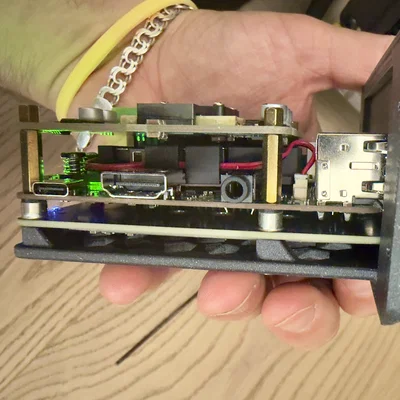 Khung Lab Stack Module cho Radxa Rock 5C (Hỗ trợ NVME & PoE)