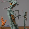 Mô hình 3D nghệ thuật The Burning Giraffe của Salvador Dalí - Thumbnail 1
