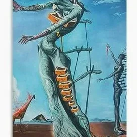 Mô hình 3D nghệ thuật The Burning Giraffe của Salvador Dalí