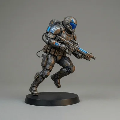 Mô hình chiến binh Sci-Fi Elite Mars Unit in 3D cực chi tiết