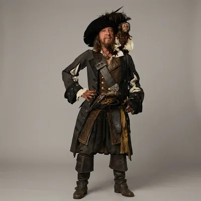 Mô hình 3D Captain Hector Barbossa - Cướp biển vùng Caribbean