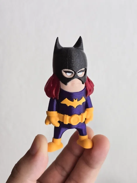 Mô hình Mini Batgirl chibi 3D - Thiết kế siêu đáng yêu - Image 1