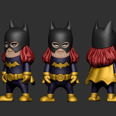 Mô hình Mini Batgirl chibi 3D - Thiết kế siêu đáng yêu