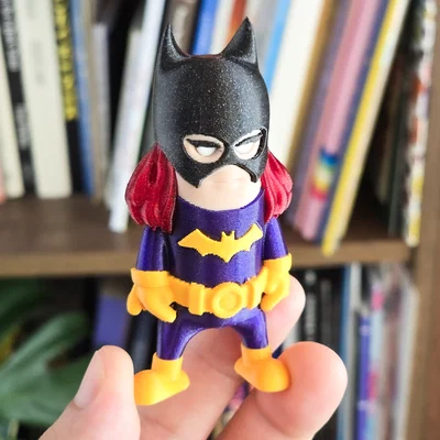Mô hình Mini Batgirl chibi 3D - Thiết kế siêu đáng yêu