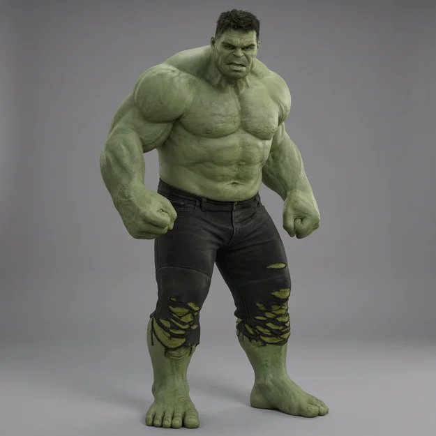 Mô hình 3D The Incredible Hulk Avengers: Tượng siêu anh hùng cực chất - Image 1
