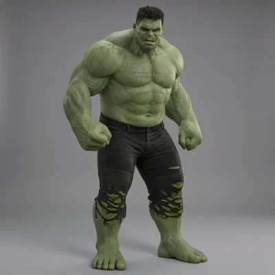 Mô hình 3D The Incredible Hulk Avengers: Tượng siêu anh hùng cực chất