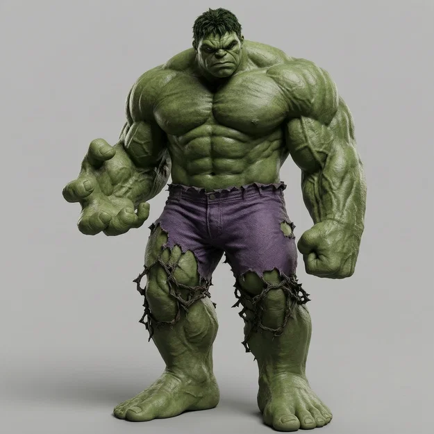 Mô hình 3D The Incredible Hulk: Siêu anh hùng Marvel cực chất - Image 1