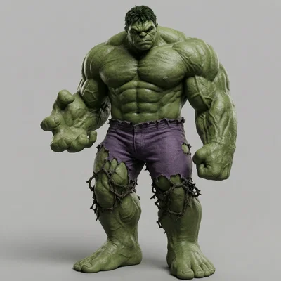 Mô hình 3D The Incredible Hulk: Siêu anh hùng Marvel cực chất