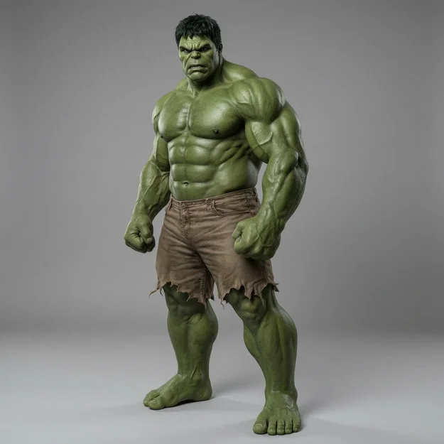 Mô hình 3D The Incredible Hulk: Tượng siêu anh hùng cực chất - Image 1