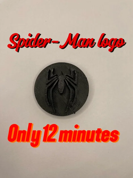 Mô hình logo Spider-Man 3D nhỏ gọn in cực nhanh - Image 1