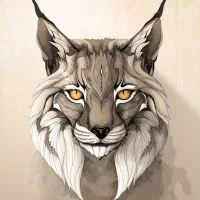 Mẫu in 3D huy hiệu hình chú linh miêu (Lynx) độc đáo và sắc nét - Image 1