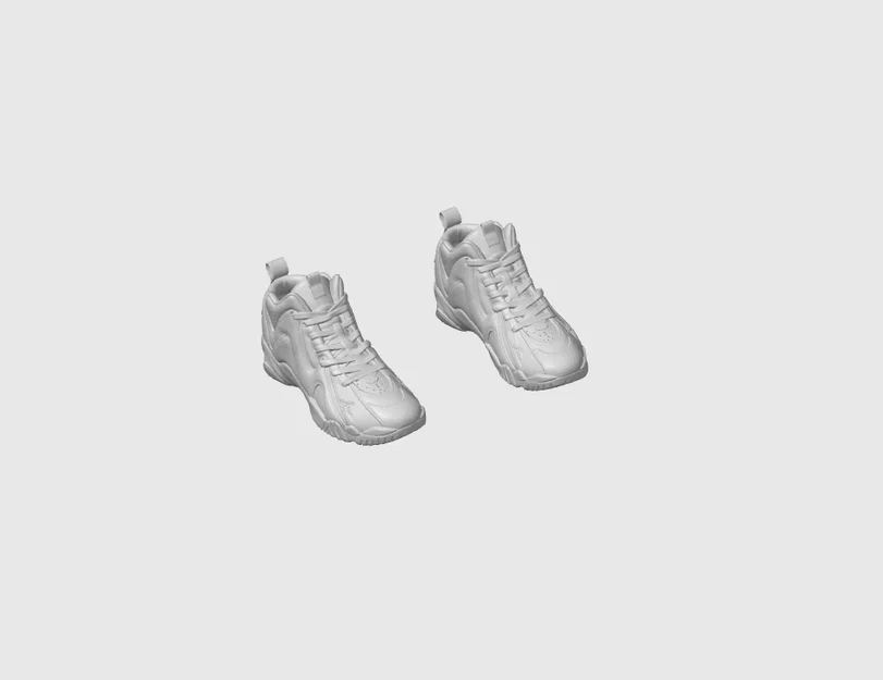 Mô hình móc khóa giày sneaker Reebok Kamikaze in 3D - Image 1