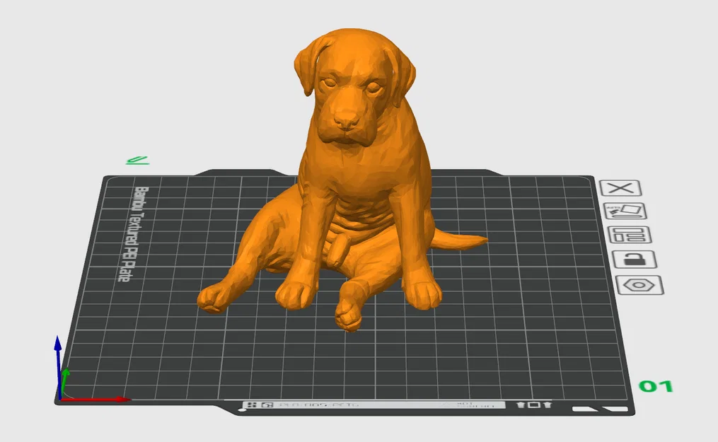 Mô hình chú chó Tobey ngồi thư giãn - File in 3D trang trí độc đáo - Image 2